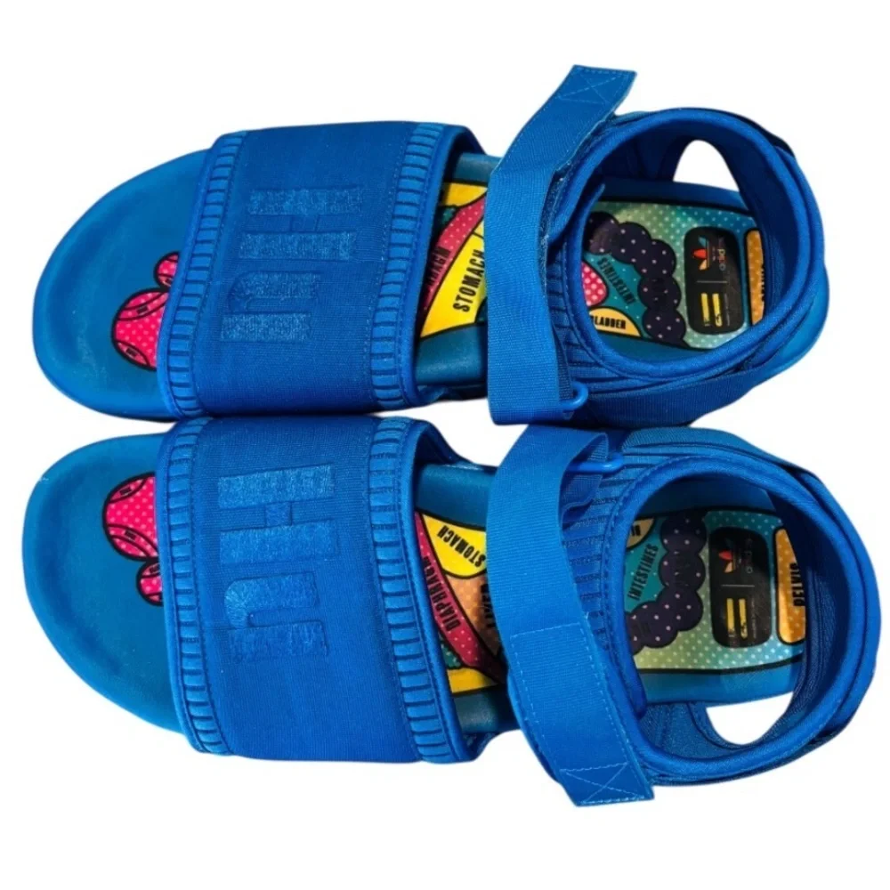 Adidas x Pharrell Adilette 2.0 Men’s Blue Colorway Sandals Size 13